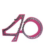 Lunettes roses monture Diamant - 40 ans