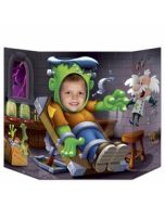 Photobooth paravent halloween Frankenstein