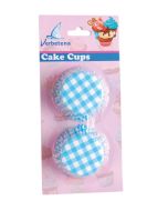 caissettes cupcakes vichy bleu