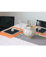 Sets de table rectangulaires intissés - x50 - orange