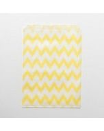 24 sachets papier chevrons – jaune