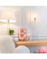 Ballon rose gold lettre B - 36 cm