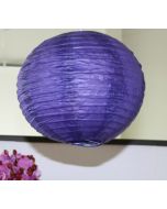 Lampion boule de déco - PM - aubergine