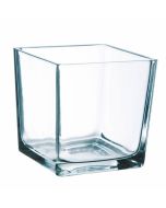 Vase cube transparent – 14 cm