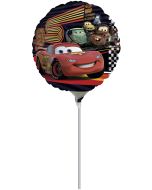 Petit ballon hélium Cars avec bâton