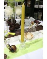 Bougies flambeau - olive