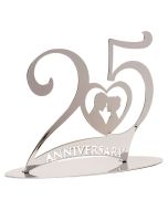 Décoration en métal 25 ans de mariage