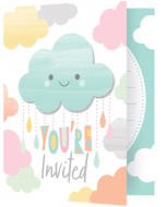 8 Cartons d'invitation nuage