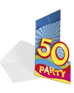 6 invitations 50 ans