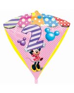 Ballon hélium diamant Minnie - 2 ans