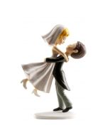 Figurine marié portant la mariée - 3