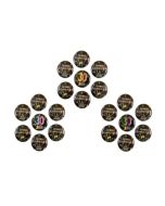 7 badges Anniversaire 30 ans - noir