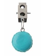 4 clips nappes macarons turquoise