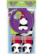 Kit anniversaire panda - 8 personnes