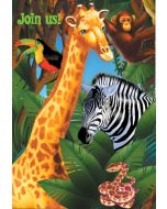 Carton d'invitaion anniversaire "Safari"