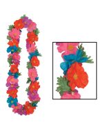 Collier à fleurs Hawaï multicolore