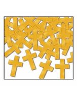 Confettis croix dorée