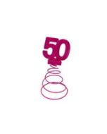 centre table anniversaire 50 ans fuchsia