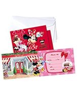 6 cartes d'invitation Minnie