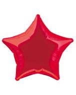 Ballon hélium en forme d'étoile - rouge