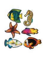 4 décors poissons