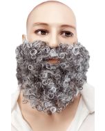 Barbe longue grisonnante