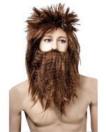 Perruque et barbe homme préhistorique