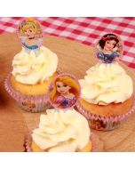 24 Décorations à cupcakes princesses disney