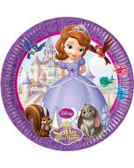 Lot 8 assiettes anniversaire Princesse Sofia