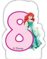 Bougie d'anniversaire 8 – Princesses Disney