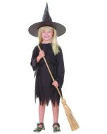 Costume fille sorcière - noir - Taille 7/9 ans