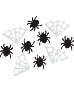 Confettis de table araignée et toile 