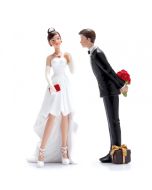 Figurine couple mariés 2 pièces