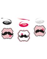 6 suspensions moustaches