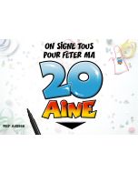 Tablier + stylo "20 ans"