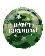 Ballon hélium anniversaire Camouflage militaire