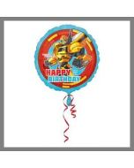 Ballon hélium - Happy Birthday - Transformers
