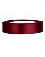 Ruban satin double face 12 mm - bordeaux