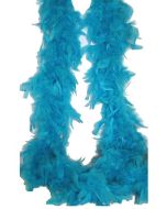 Boa de plumes de coloris turquoise à prix discount