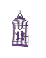 cage oiseaux lilas