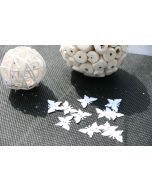 Confettis de table papillons blanc