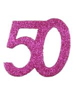 6 confettis anniversaire 50 ans pas cher