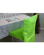 Housses de chaises "je t'aime" x 10 - anis