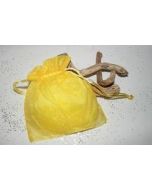 10 sac en organza jaune citron à prix discount