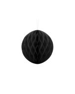 Boule chinoise alvéolée noire - 40 cm