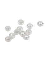 30 perles rondes à enfiler - transparent
