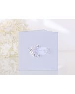 Livre d'or blanc ronde roses Guestbook