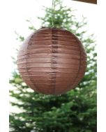 Lampion boule de déco - 50 cm - chocolat - x1 