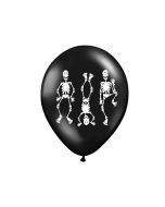 Ballons Halloween Squelettes x6