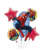 Lot 5 Ballons hélium assortis Spiderman